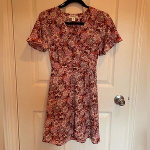 Monteau Floral Wrap Dress